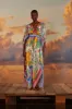 Off-White Tropical Destination Kimono Sleeve Midi Dress sold by FARM Rio