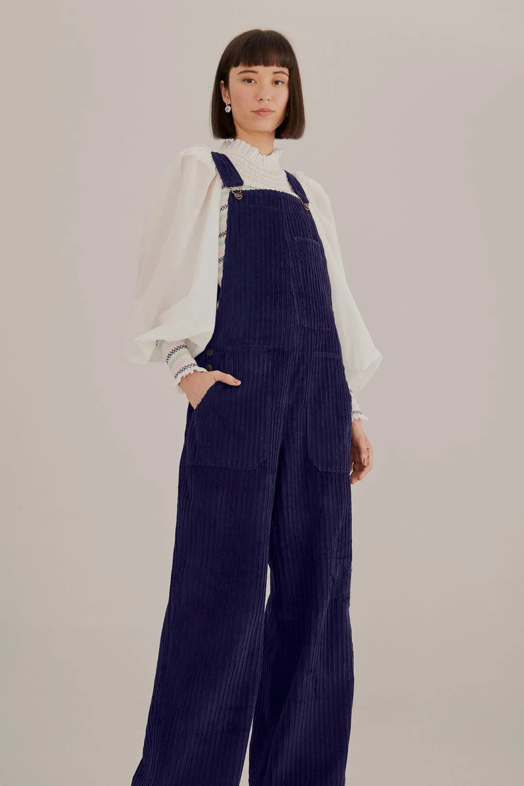 Navy Blue Corduroy Overalls sold by FARM Rio product image thumbnail 5