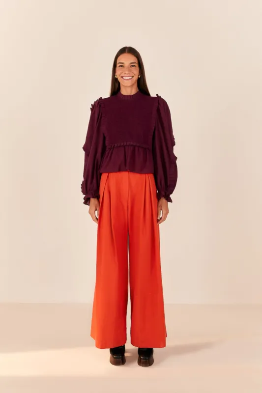 Orange Tailored Pants sold by FARM Rio