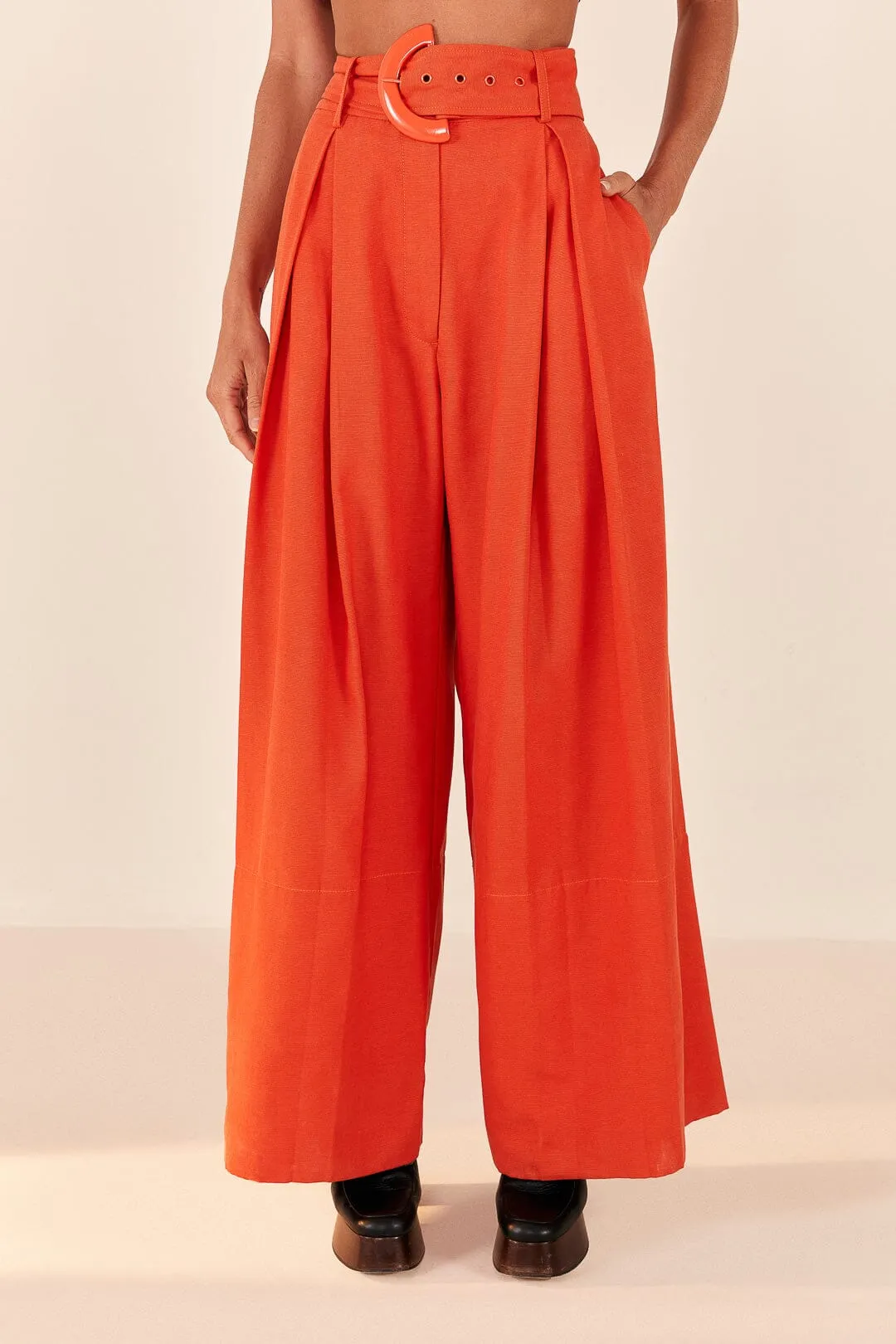 Orange Tailored Pants sold by FARM Rio product image thumbnail 2