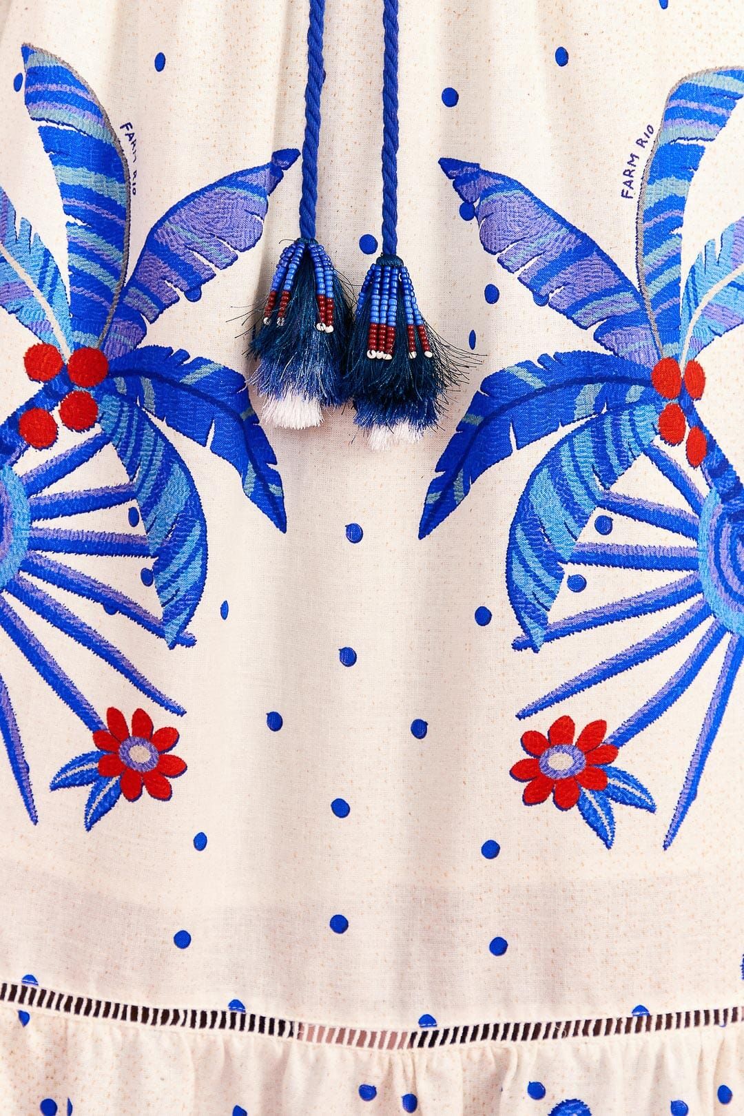 Off-White Jungle Chic Midi Dress sold by FARM Rio product image thumbnail 5