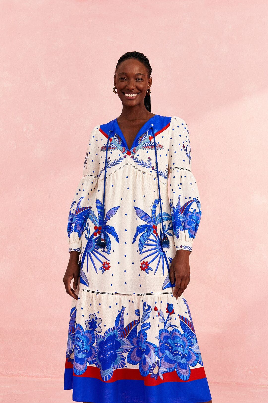 Off-White Jungle Chic Midi Dress sold by FARM Rio product image thumbnail 2