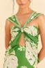 Green Lace Monsteras Mini Dress sold by FARM Rio