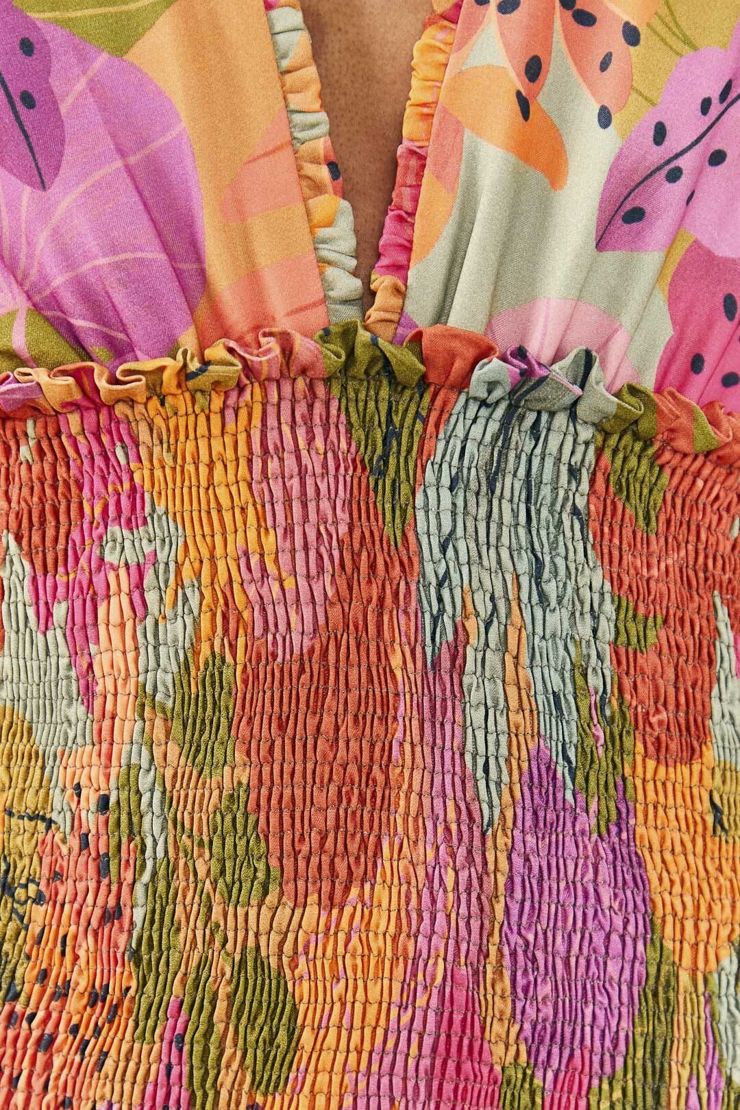 Sweet Forest Long Sleeve Mini Dress sold by FARM Rio product image thumbnail 4