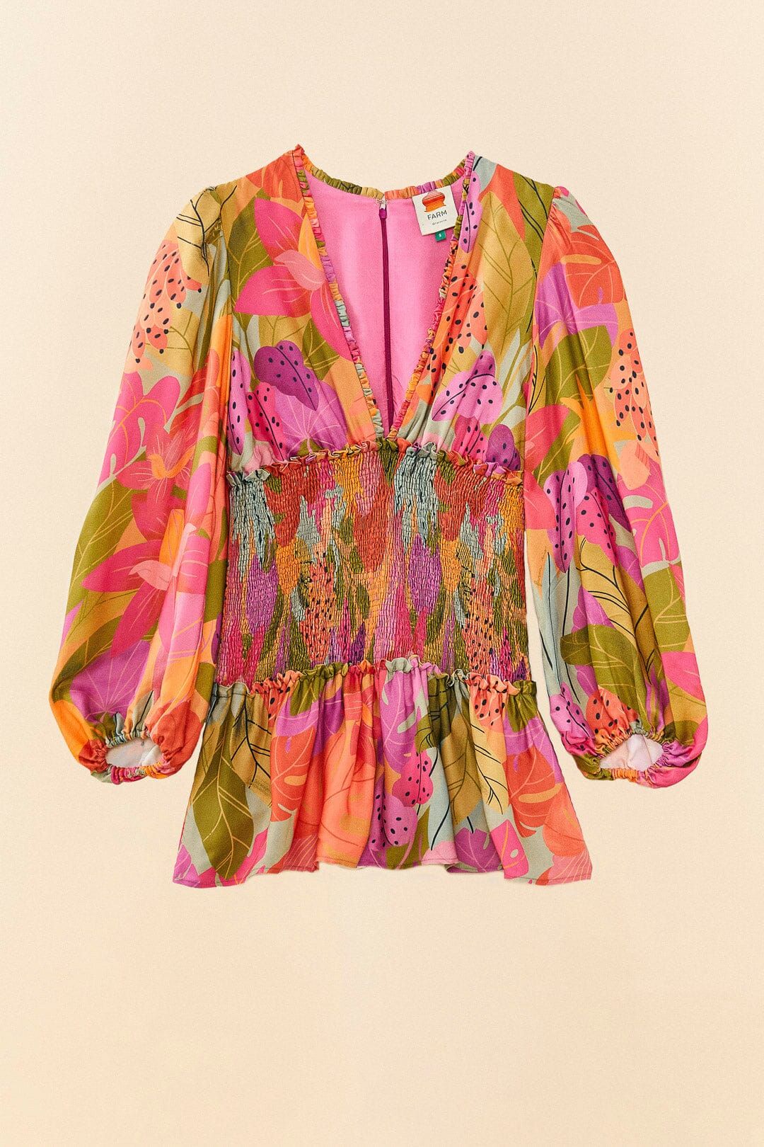 Sweet Forest Long Sleeve Mini Dress sold by FARM Rio product image thumbnail 5