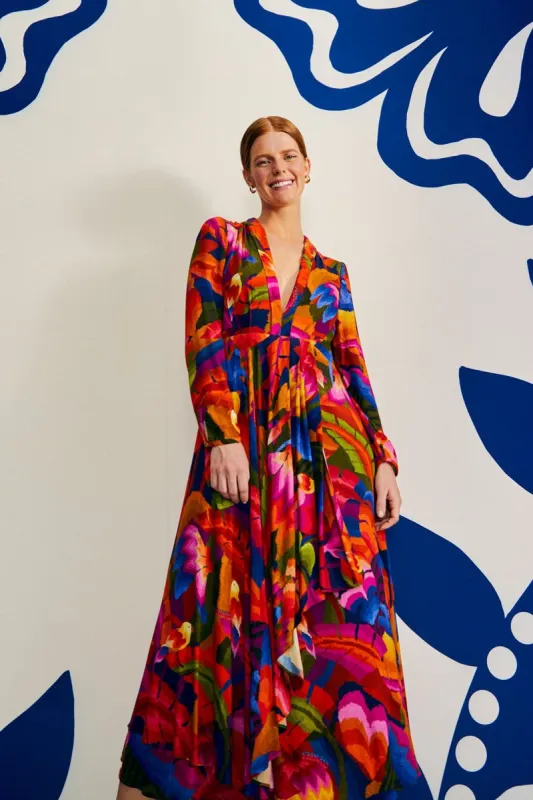 Rainbow Forest Maxi Dress made by FARM Rio