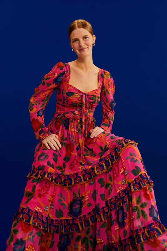 Pink Sweet Forest Maxi Dress sold by FARM Rio