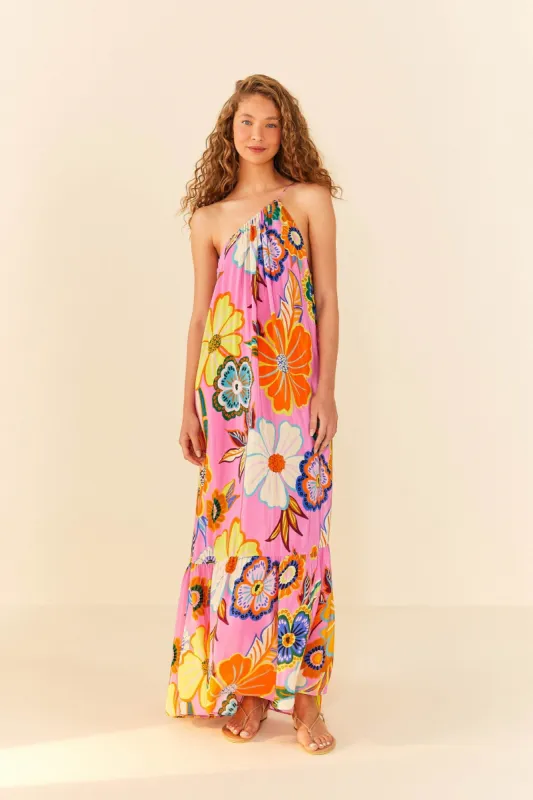 Pink Full Garden Maxi Dress sold by FARM Rio