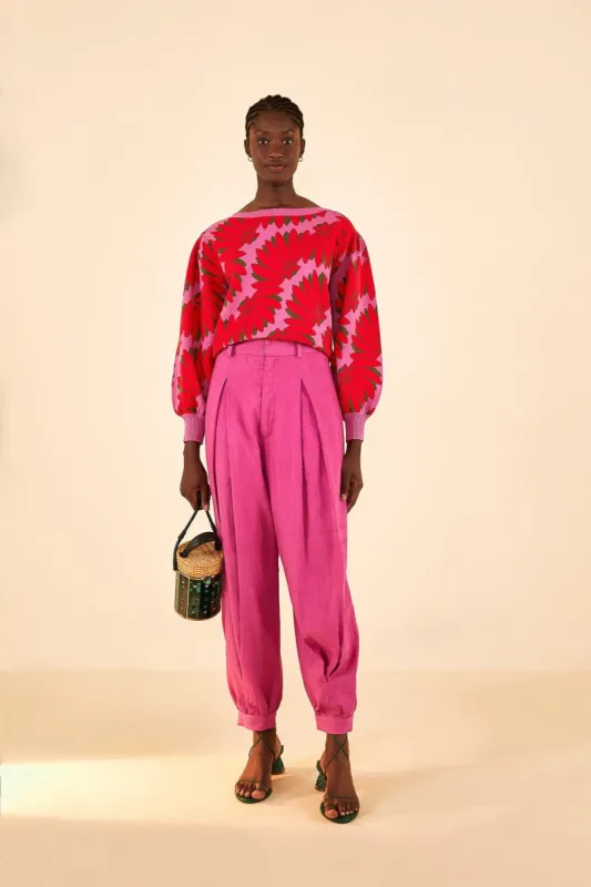 Pink Copacabana Knit Sweater sold by FARM Rio