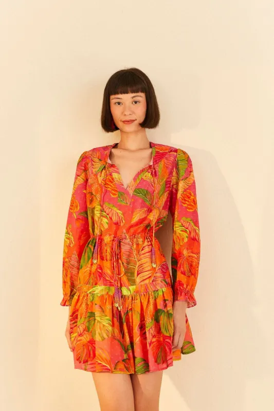 Orange Ombre Forest Mini Dress sold by FARM Rio