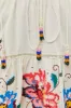Macaw Cross Stitch Embroidered Mini Dress sold by FARM Rio