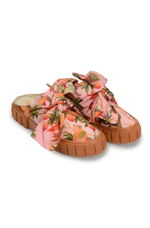 Mango Trees Mule Sneaker With Bow sold by FARM Rio