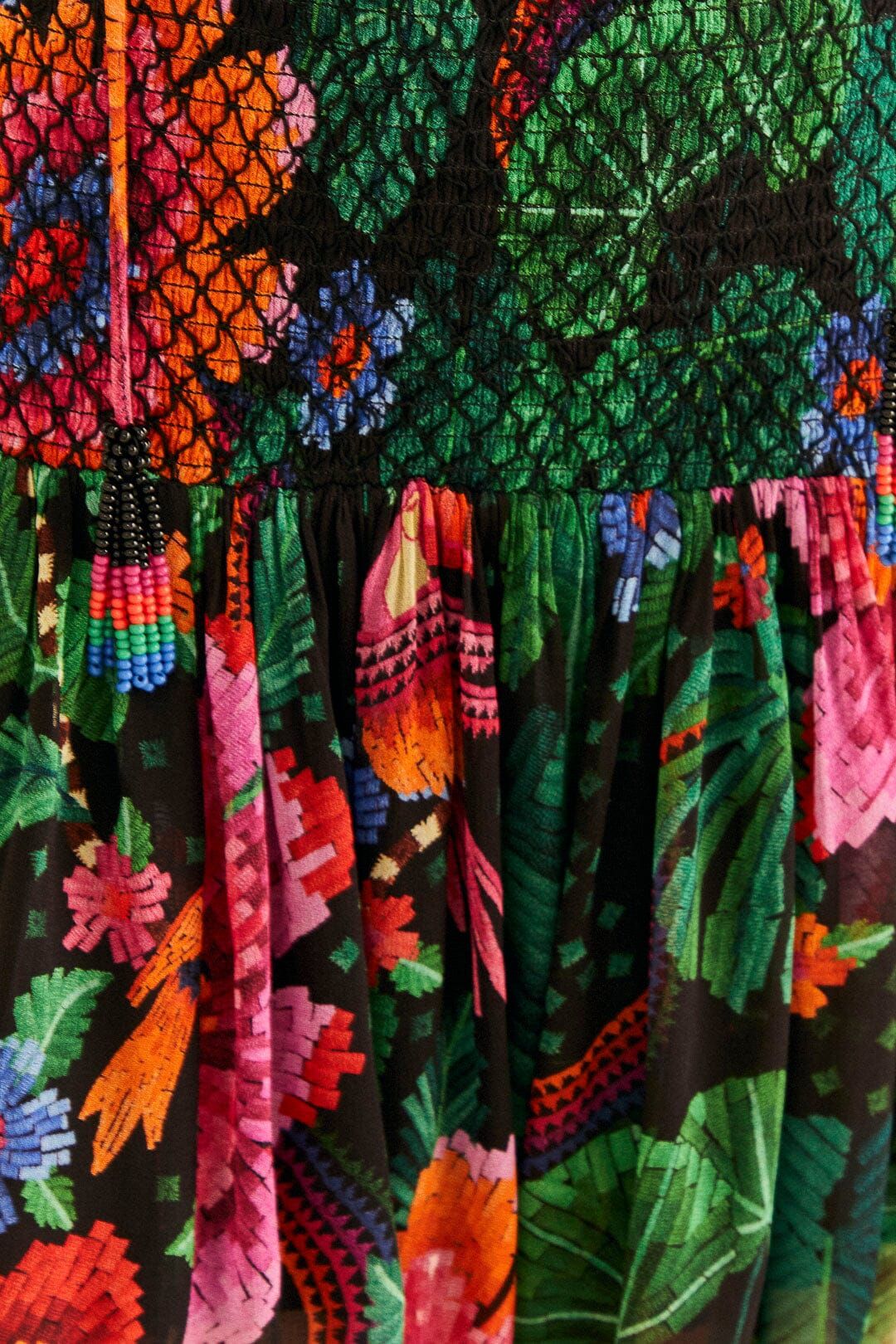 Black Blooming Garden Mini Dress sold by FARM Rio product image thumbnail 5