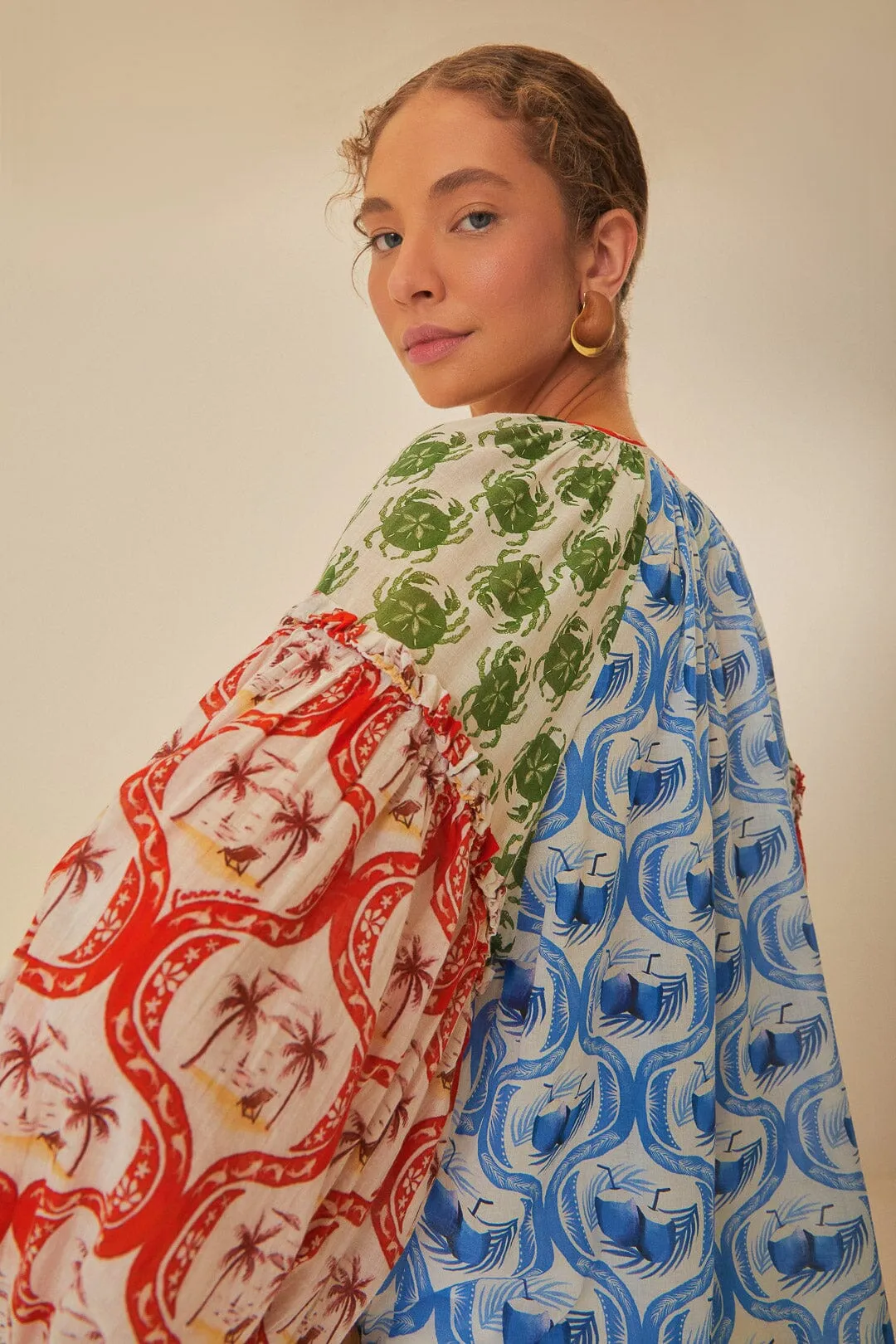 Multicolor Summer Mix Blouse sold by FARM Rio product image thumbnail 4