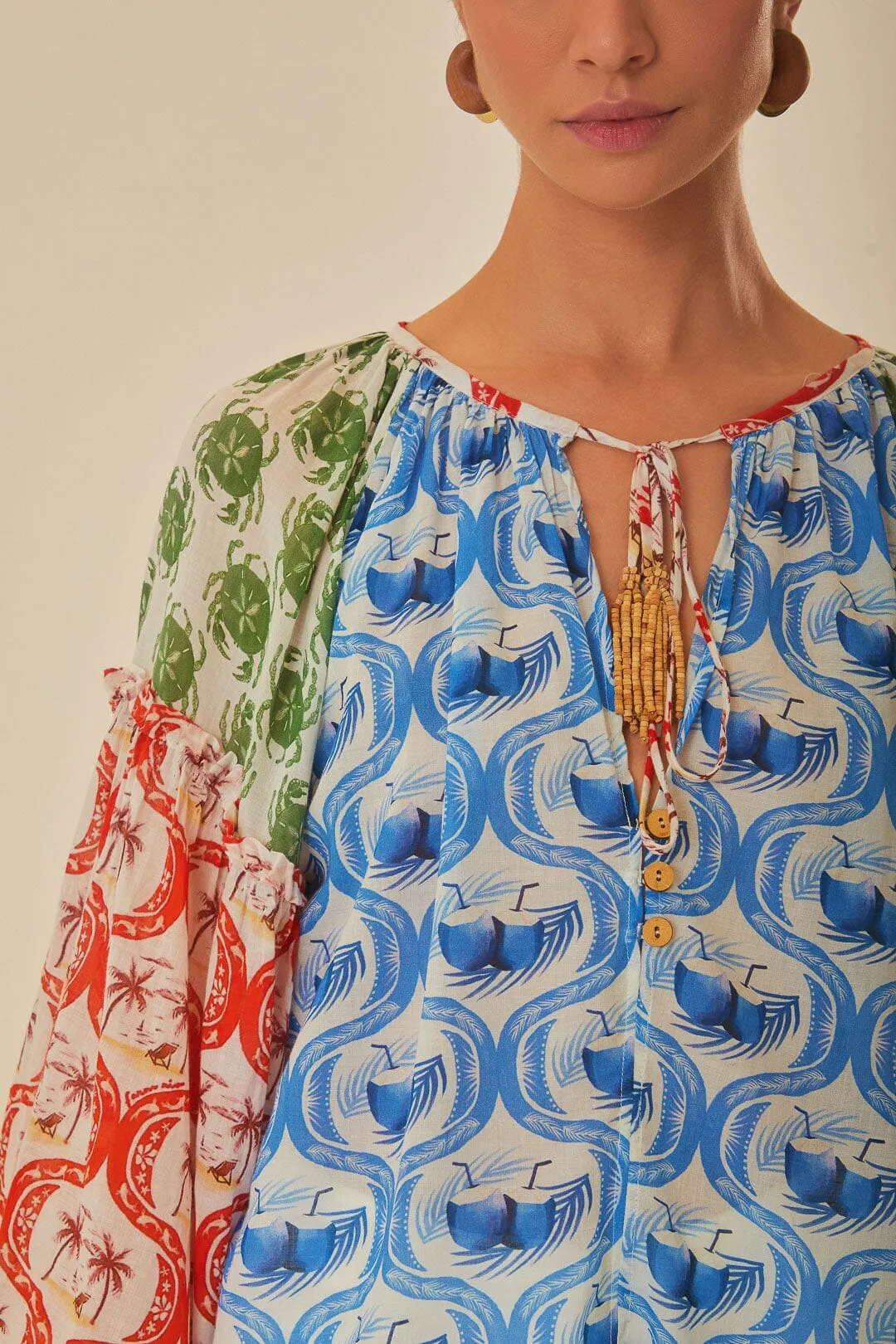 Multicolor Summer Mix Blouse sold by FARM Rio product image thumbnail 2