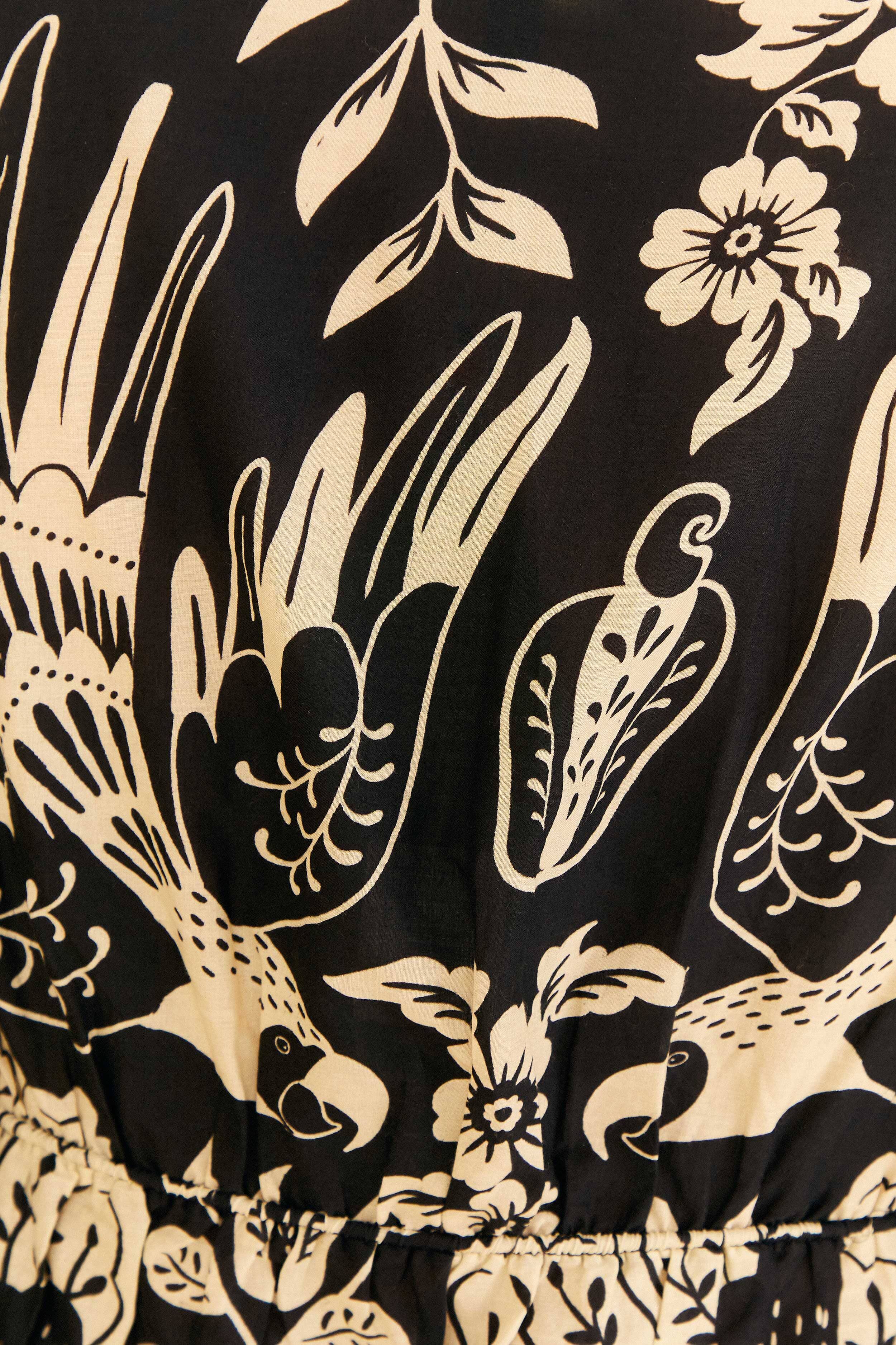 Black Graphic Floral Blouse sold by FARM Rio product image thumbnail 5