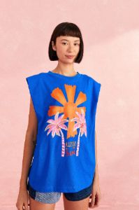 Blue Kissed By The Sun Organic Cotton T-Shirt sold by FARM Rio