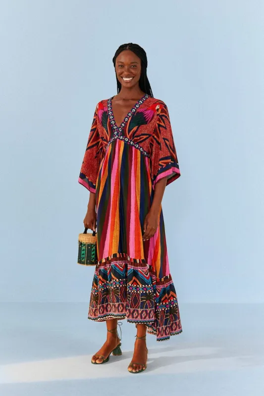 Macaw Show Maxi Dress sold by FARM Rio