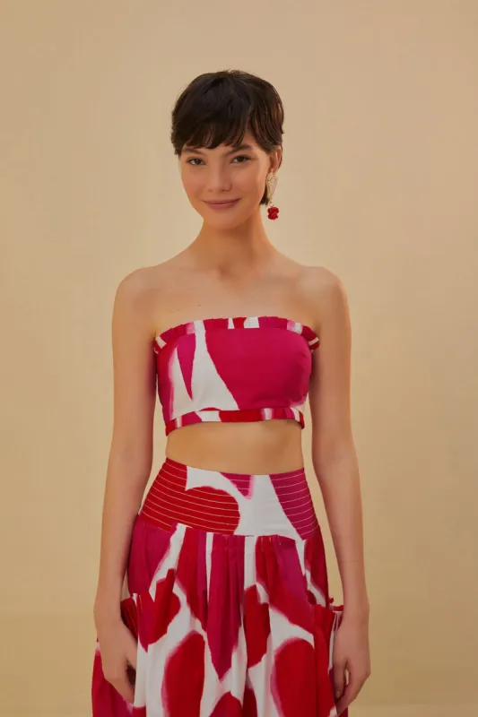 Painted Hearts Sleeveless Top sold by FARM Rio