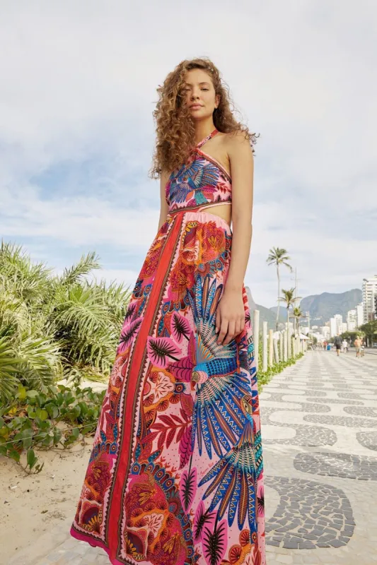 Macaw Scarf Maxi Dress sold by FARM Rio