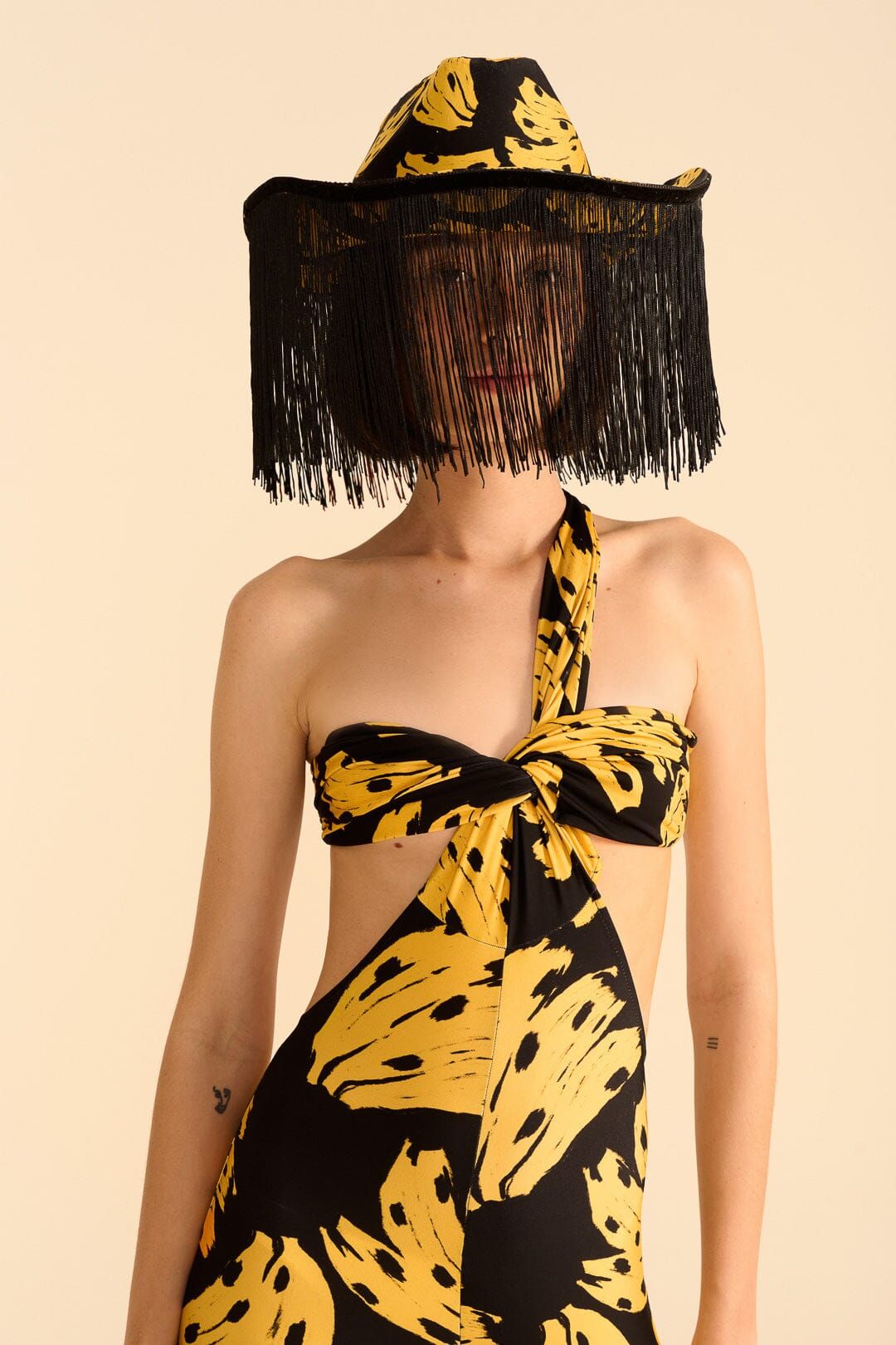 Black Bossa Banana Lycra Jumpsuit sold by FARM Rio product image thumbnail 3