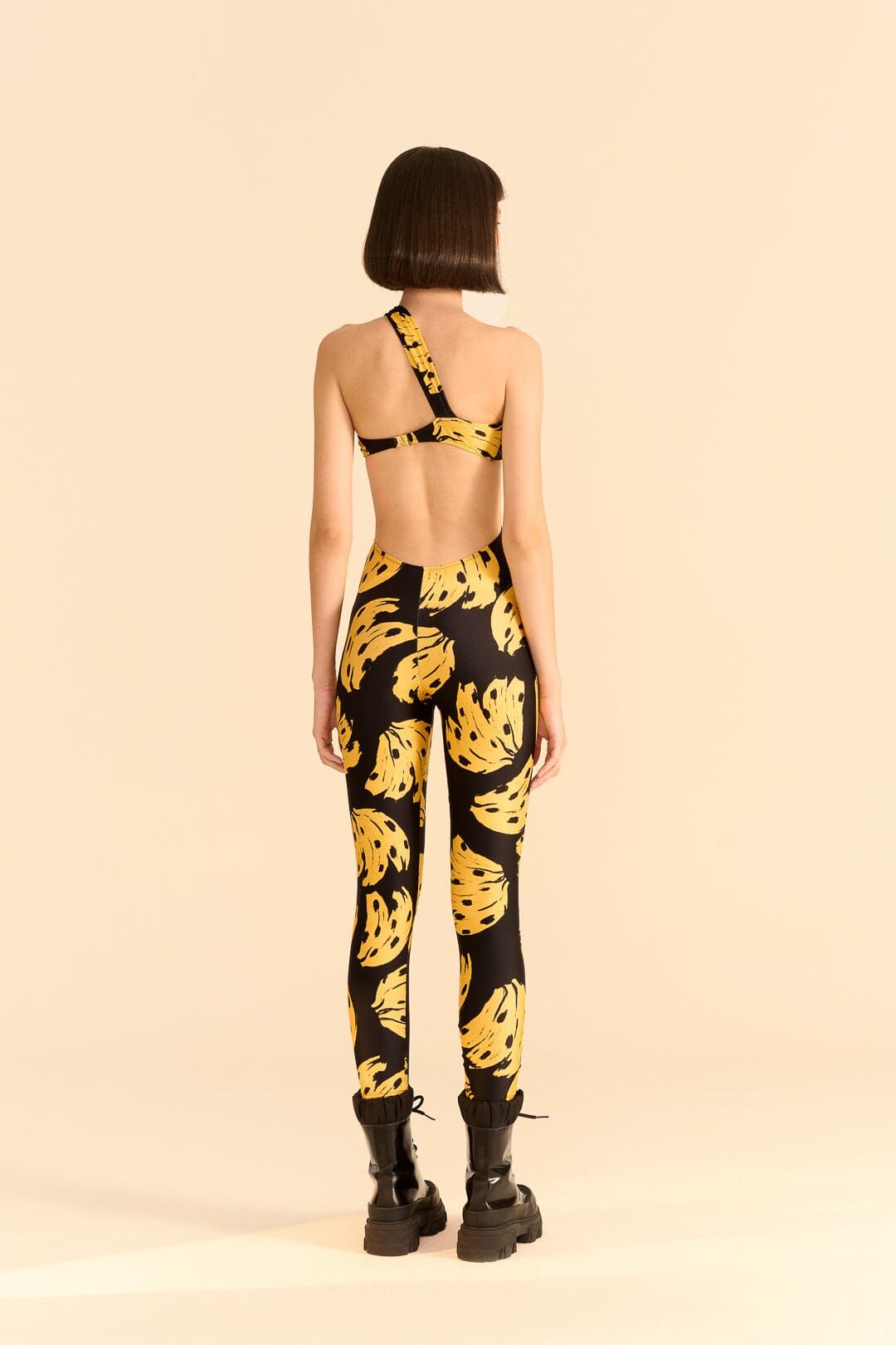 Black Bossa Banana Lycra Jumpsuit sold by FARM Rio product image thumbnail 4