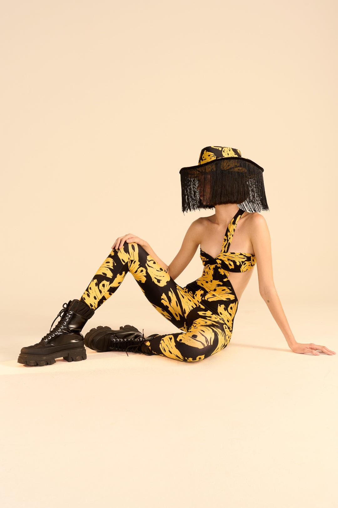 Black Bossa Banana Lycra Jumpsuit sold by FARM Rio product image thumbnail 2