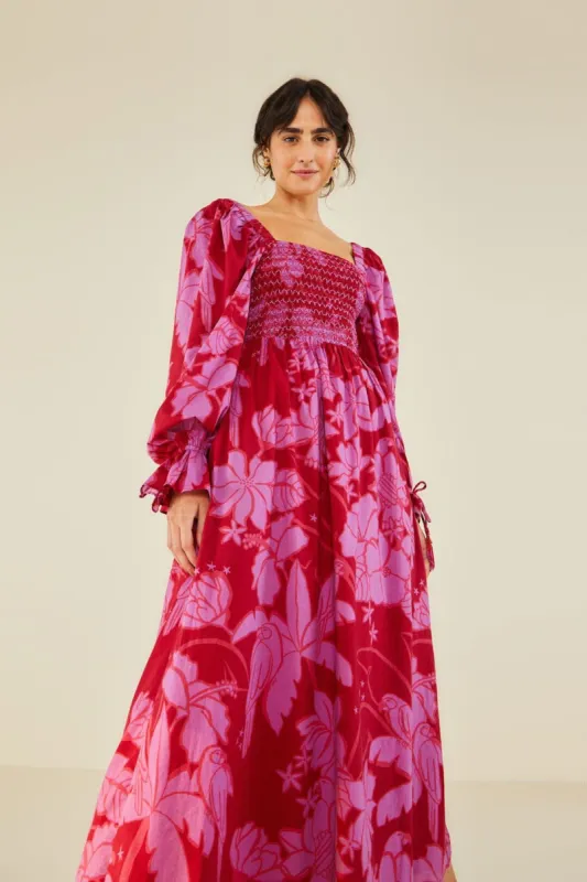 Living Nature Burgundy Maxi Dress sold by FARM Rio