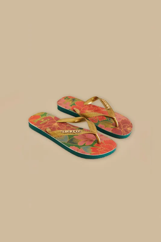 Farm Chita Solar Havaianas Sandals made by FARM Rio