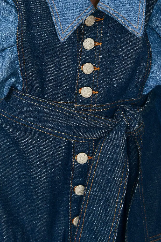Patch Denim Midi Dress sold by FARM Rio product image thumbnail 5