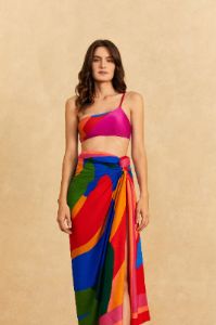 Colorful Leaves Sarong sold by FARM Rio