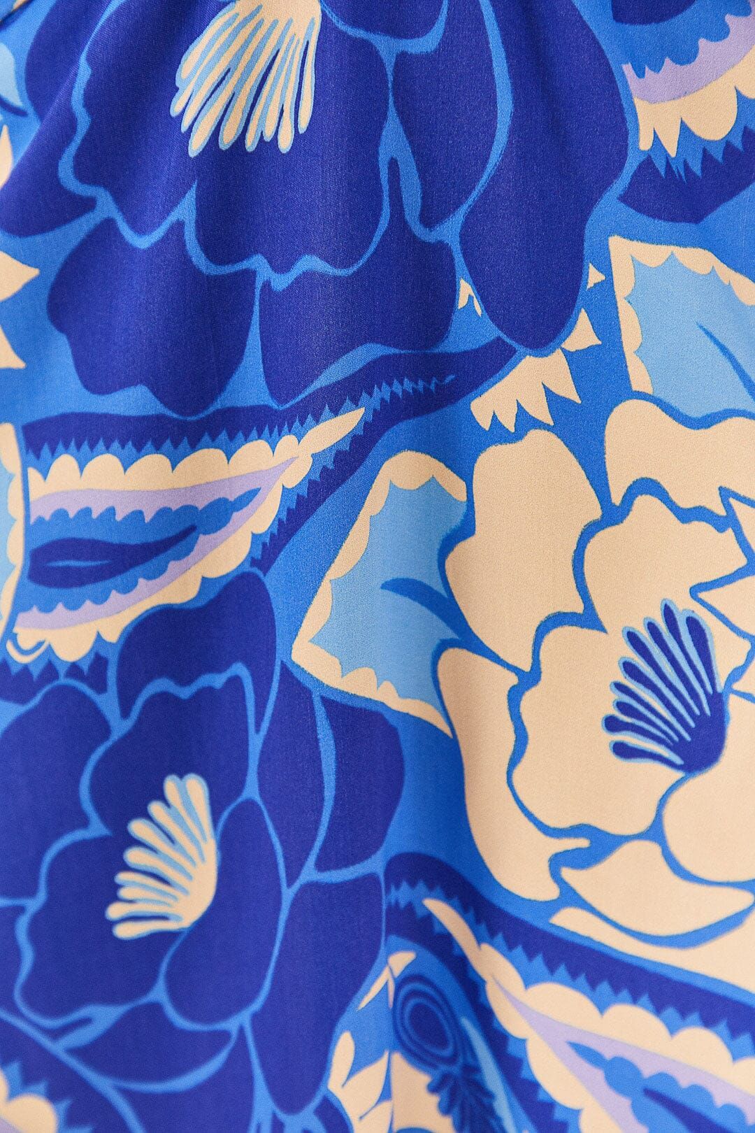 Blue Tropical Groove Lenzing™ Ecovero™ Viscose Midi Dress sold by FARM Rio product image thumbnail 5