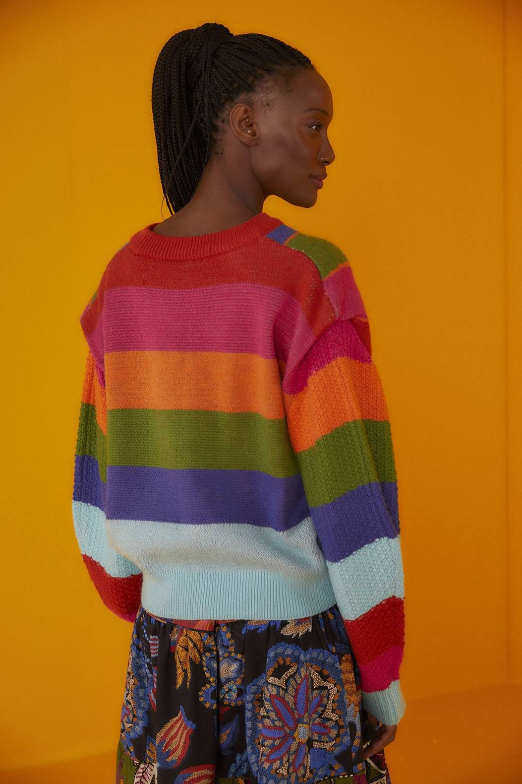 Amazon Mushroom Embroidered Sweater sold by FARM Rio product image thumbnail 3