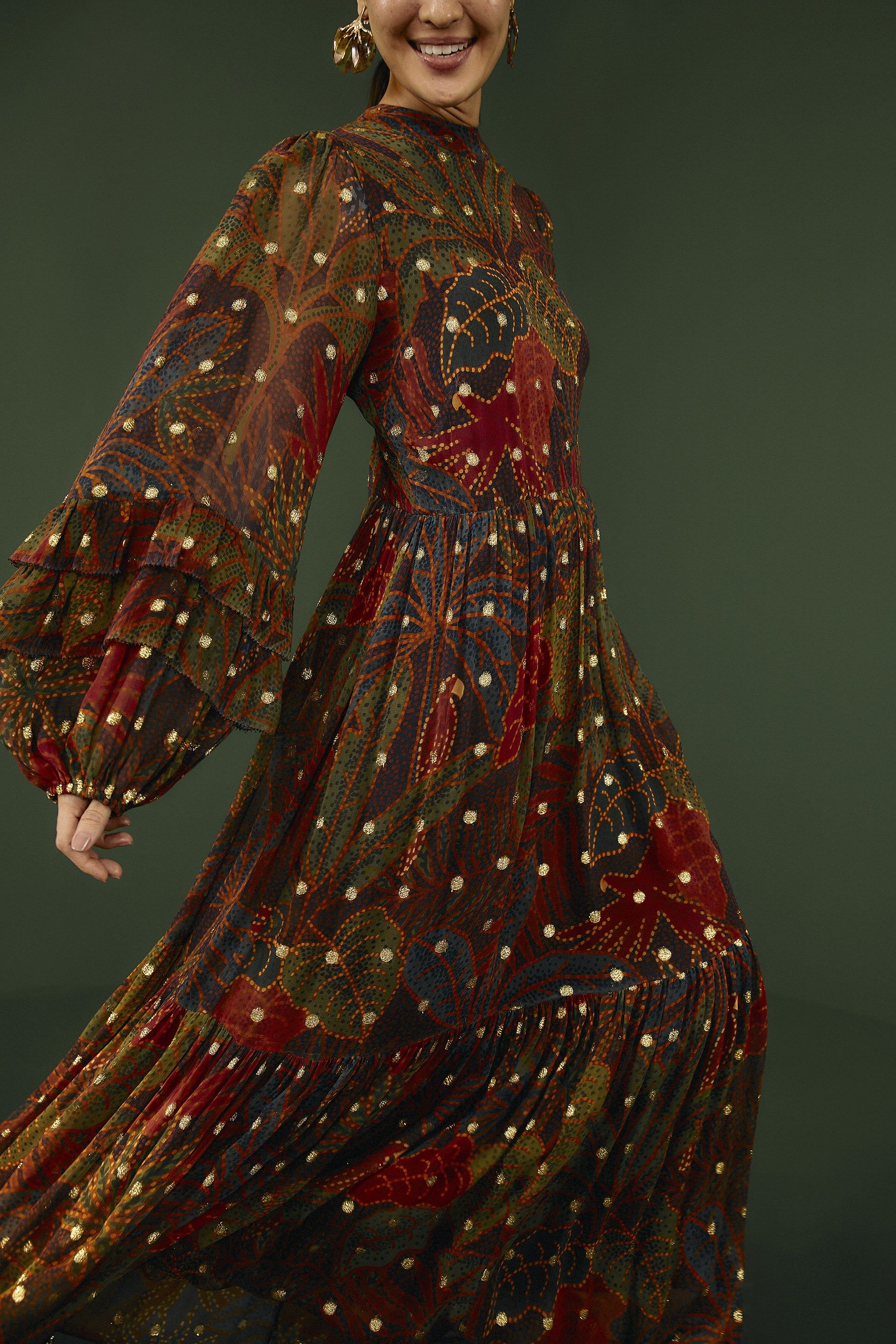 Black Rainforest Maxi Dress sold by FARM Rio product image thumbnail 3