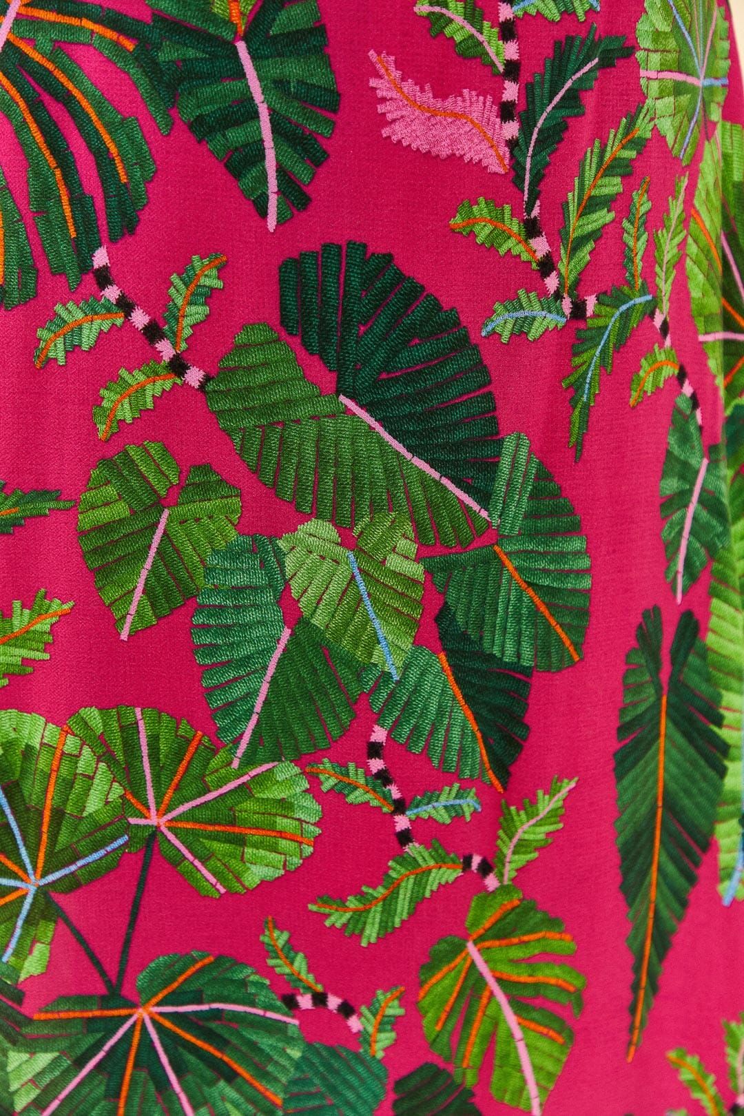 Pink Leaves Maxi Dress sold by FARM Rio product image thumbnail 5