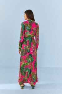 Pink Leaves Maxi Dress sold by FARM Rio