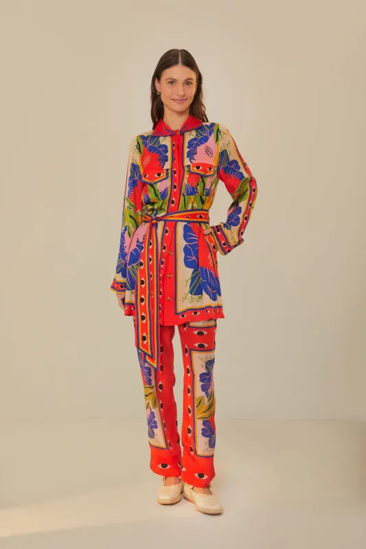 Sand Surreal Scarf Pajama Pants sold by FARM Rio