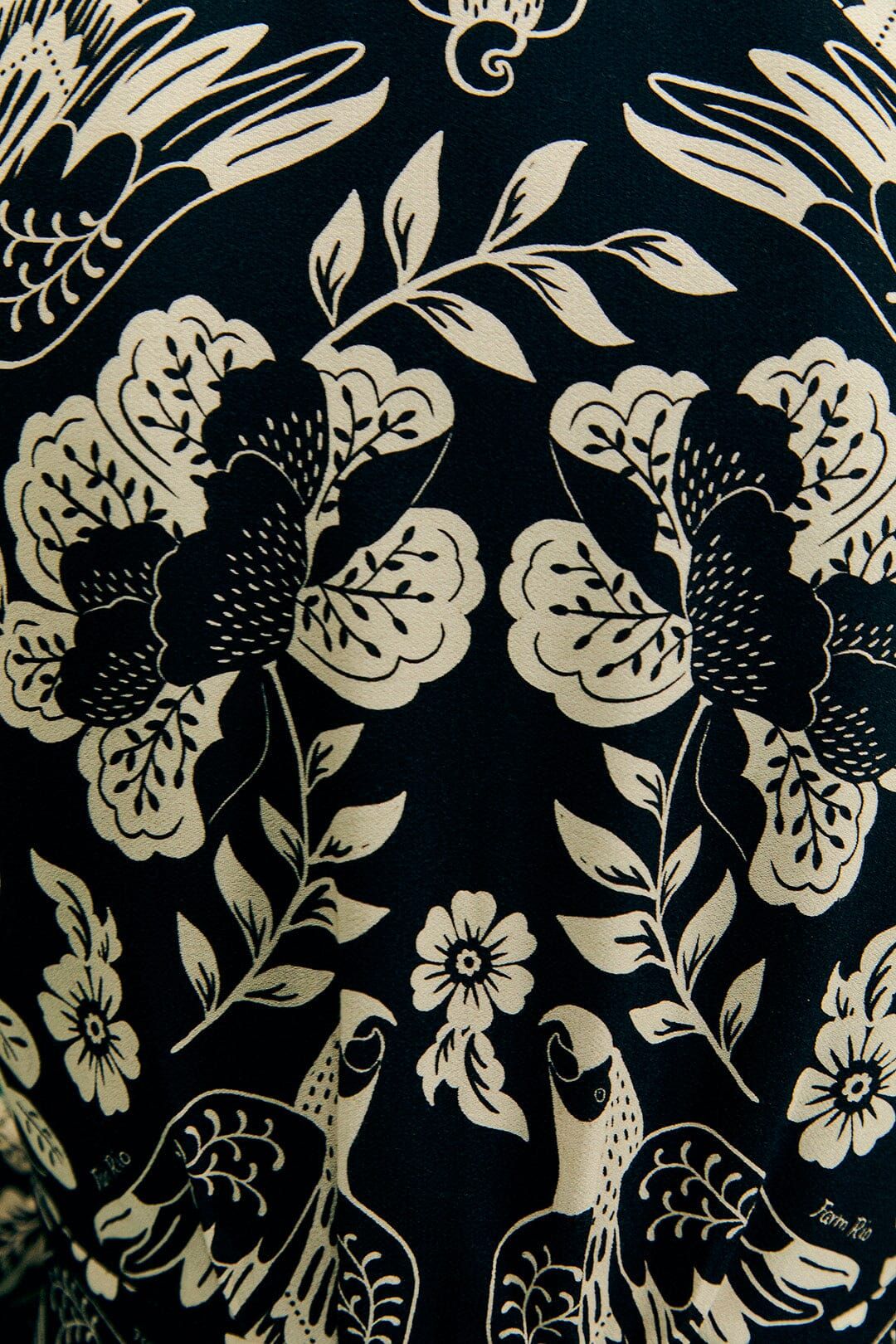 Graphic Floral Black Maxi Dress sold by FARM Rio product image thumbnail 5