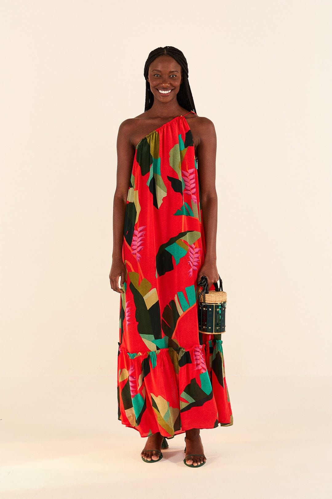 Red Heliconia Maxi Dress sold by FARM Rio product image thumbnail 2