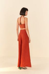 Brown Wide Leg Pants sold by FARM Rio