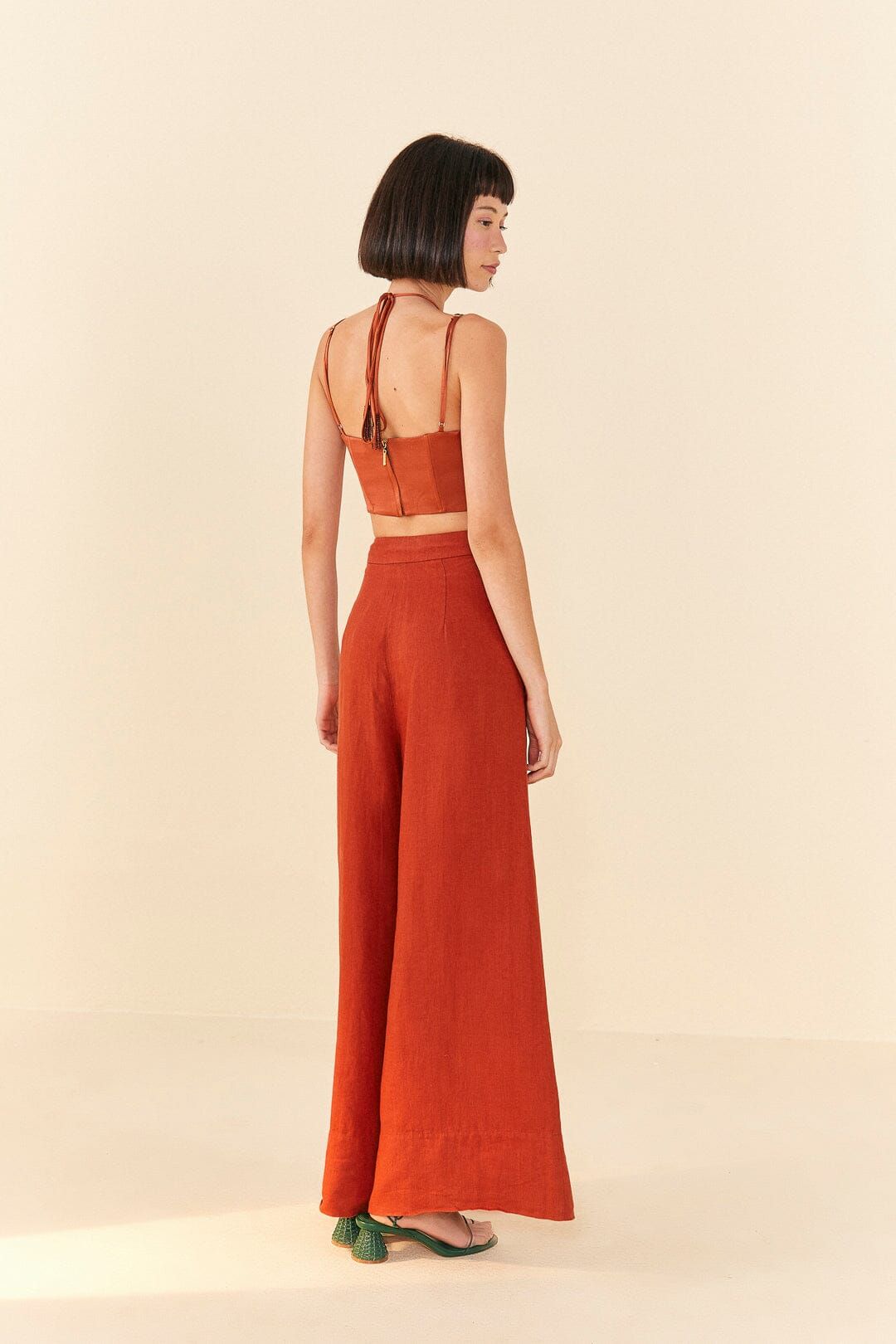 Brown Wide Leg Pants sold by FARM Rio product image thumbnail 3