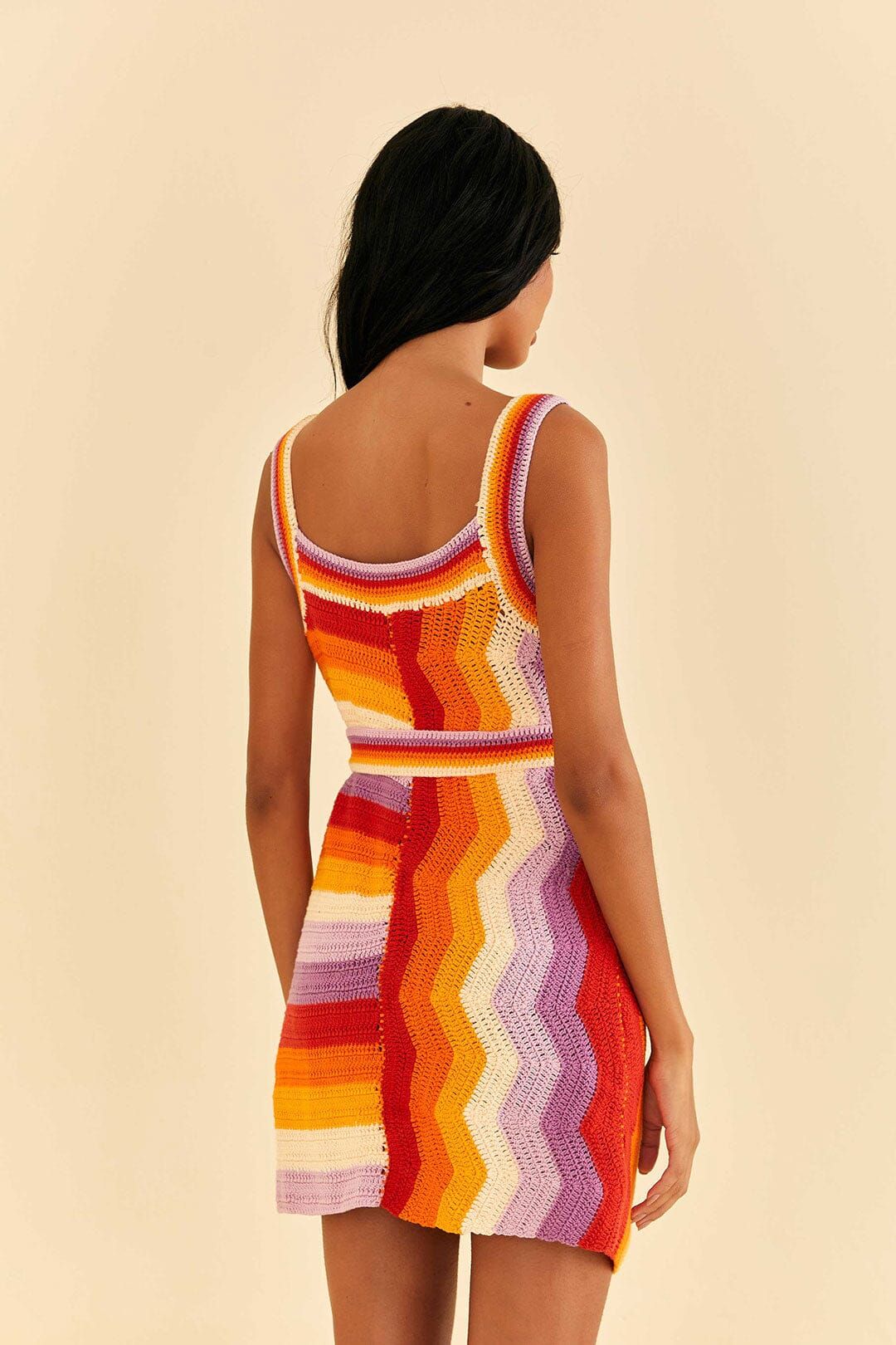 Multi Stripes Crochet Dress sold by FARM Rio product image thumbnail 4