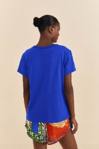 Blue Rainha Do Mar Organic Cotton T-Shirt sold by FARM Rio