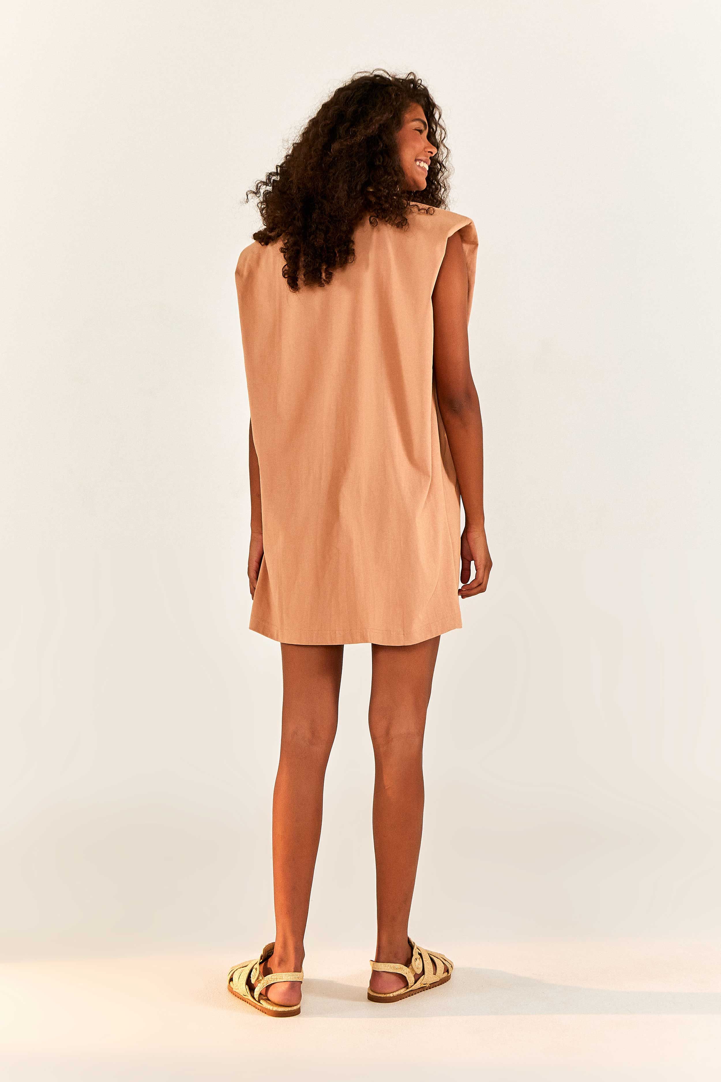 Brown Rio Ipanema T-Shirt Dress sold by FARM Rio product image thumbnail 2