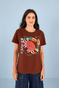 Cancer Zodiac Organic Cotton T-Shirt sold by FARM Rio