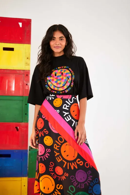 Mixed Type Smiley® Rio Midi Skirt sold by FARM Rio