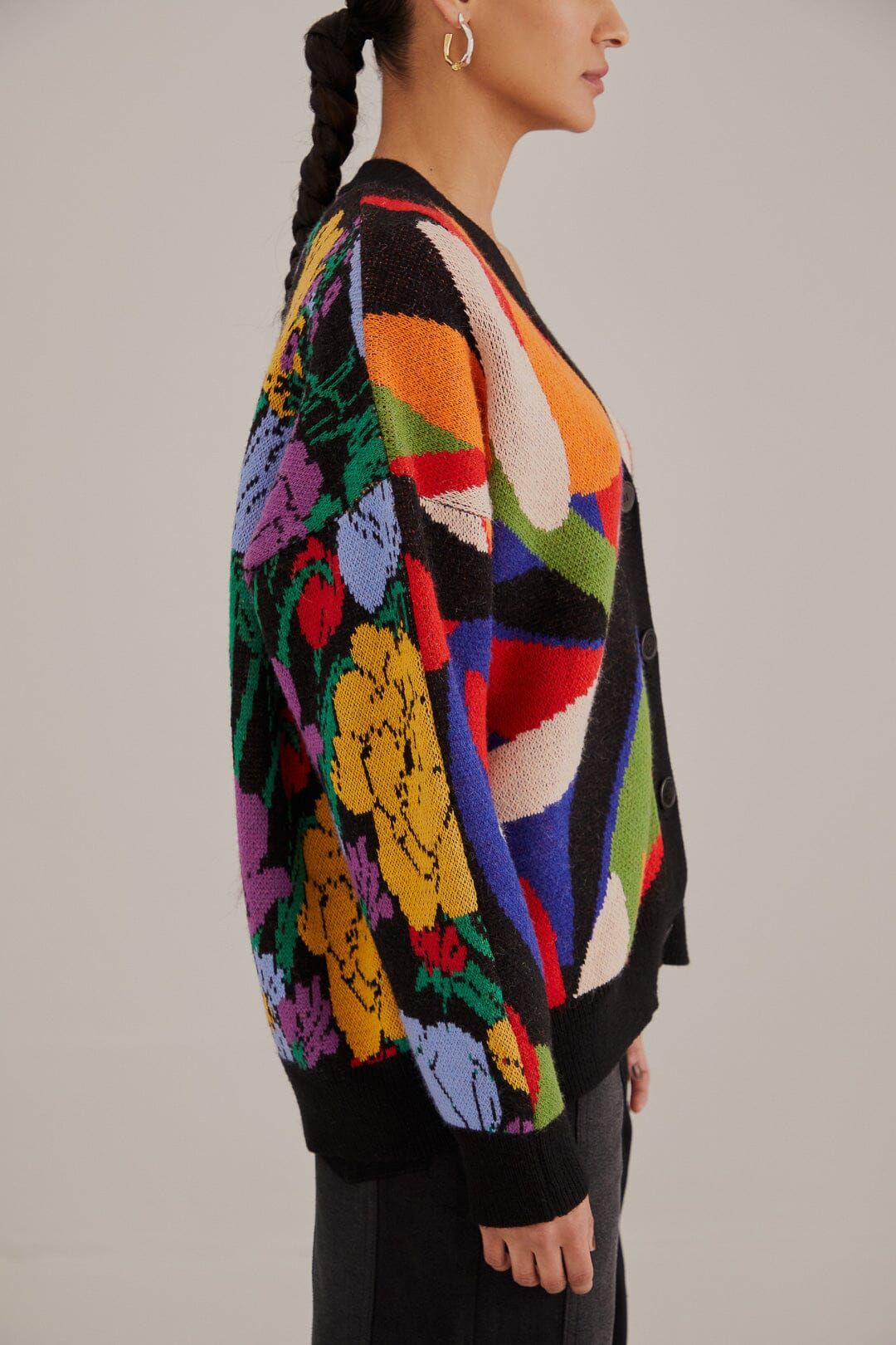 Mixed Flowers Bananas Knit Cardigan sold by FARM Rio product image thumbnail 2