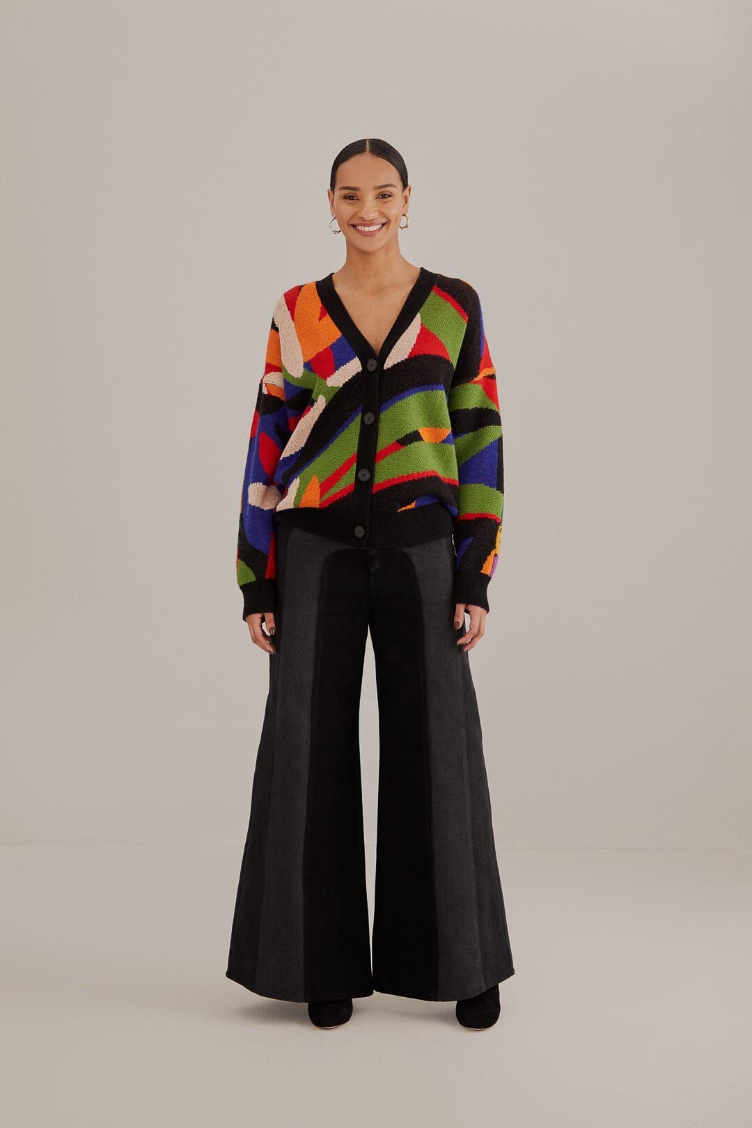 Mixed Flowers Bananas Knit Cardigan sold by FARM Rio product image thumbnail 3