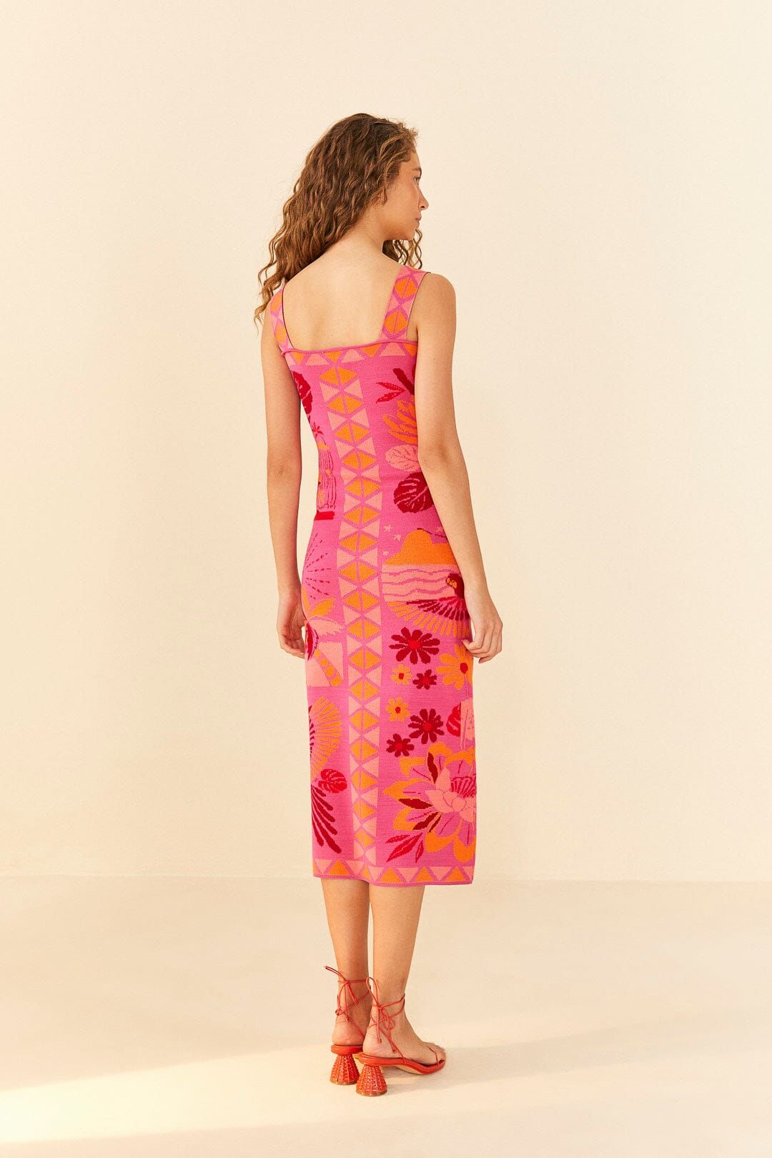 Pink Rio Tiles Knit Dress sold by FARM Rio product image thumbnail 3