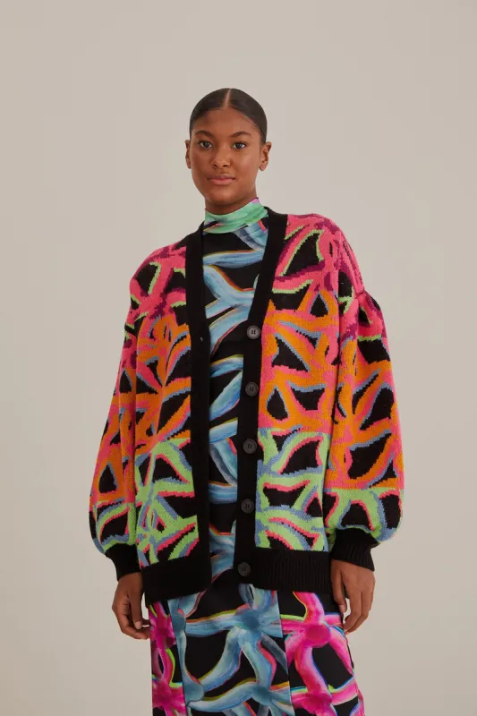 Garden Plaid Knit Cardigan sold by FARM Rio